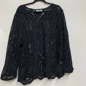 Cato black blouse size 4x